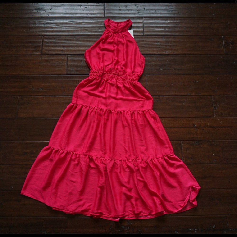 Lost + Wander halter style Midi dress.
